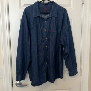 Mountain Lake Denim Jean Top; Plus 3X